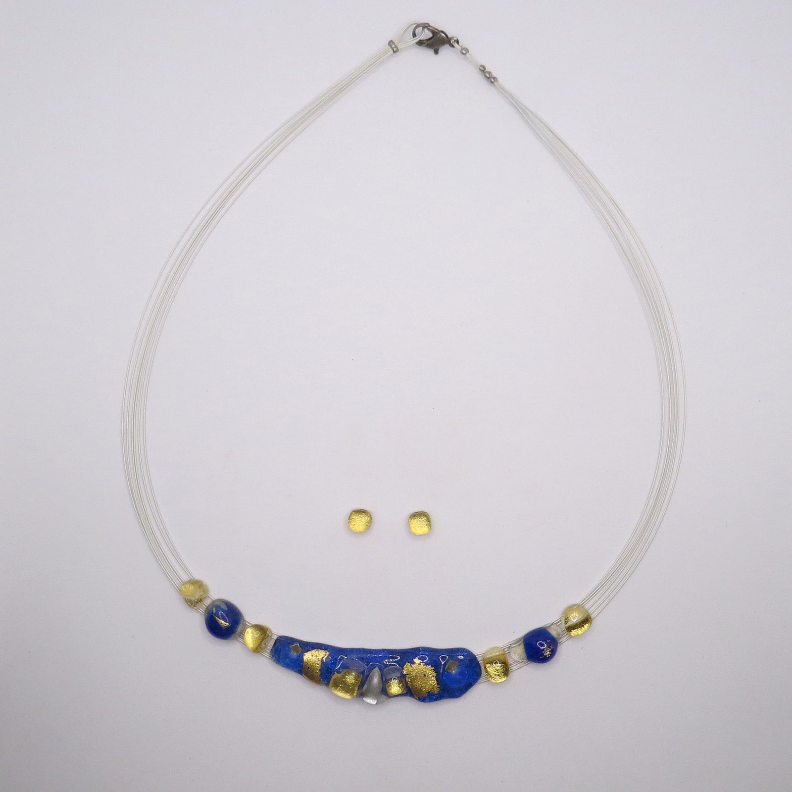 Cobalt Serenity Gold Glass Set